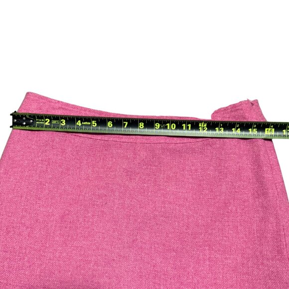 Gap Women’s Wool Blend Blazer + Matching Skirt Set Pink Tartan L / 6 - Picture 13 of 17